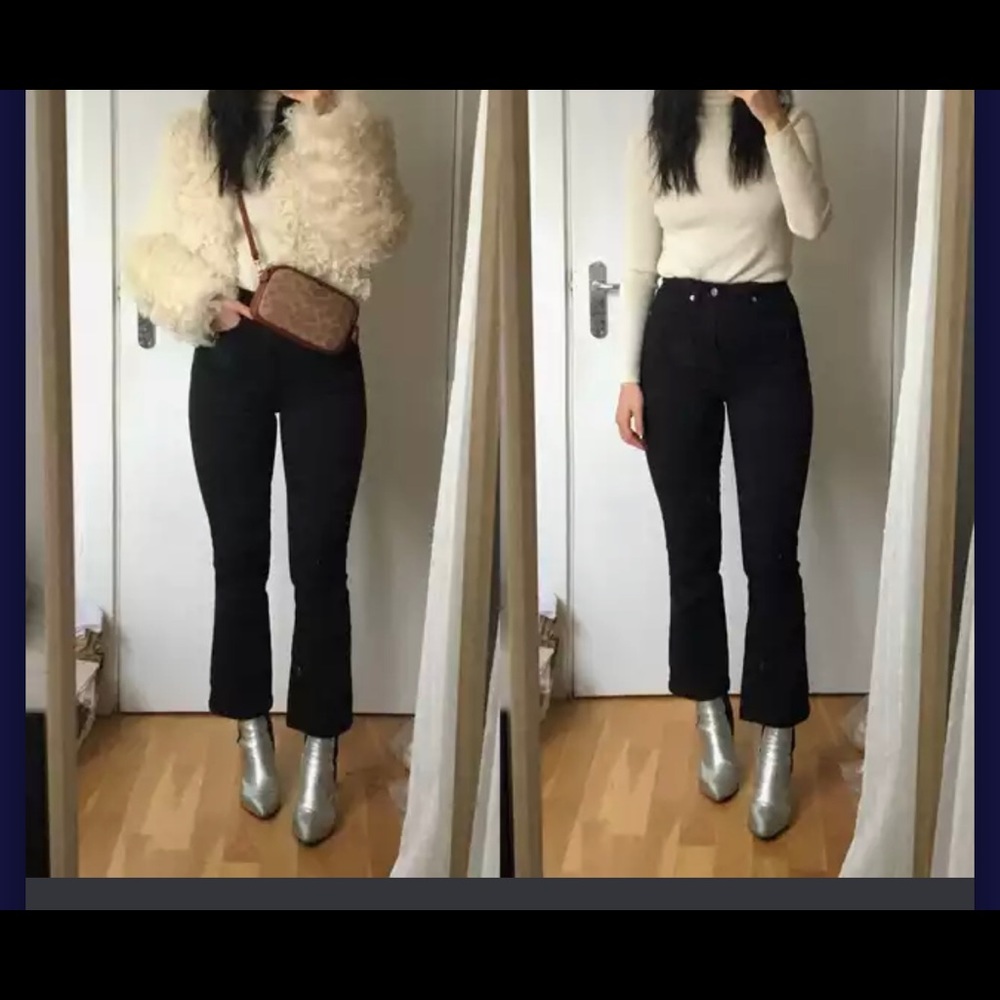 NA-KD KICK CROP FLARES NWT